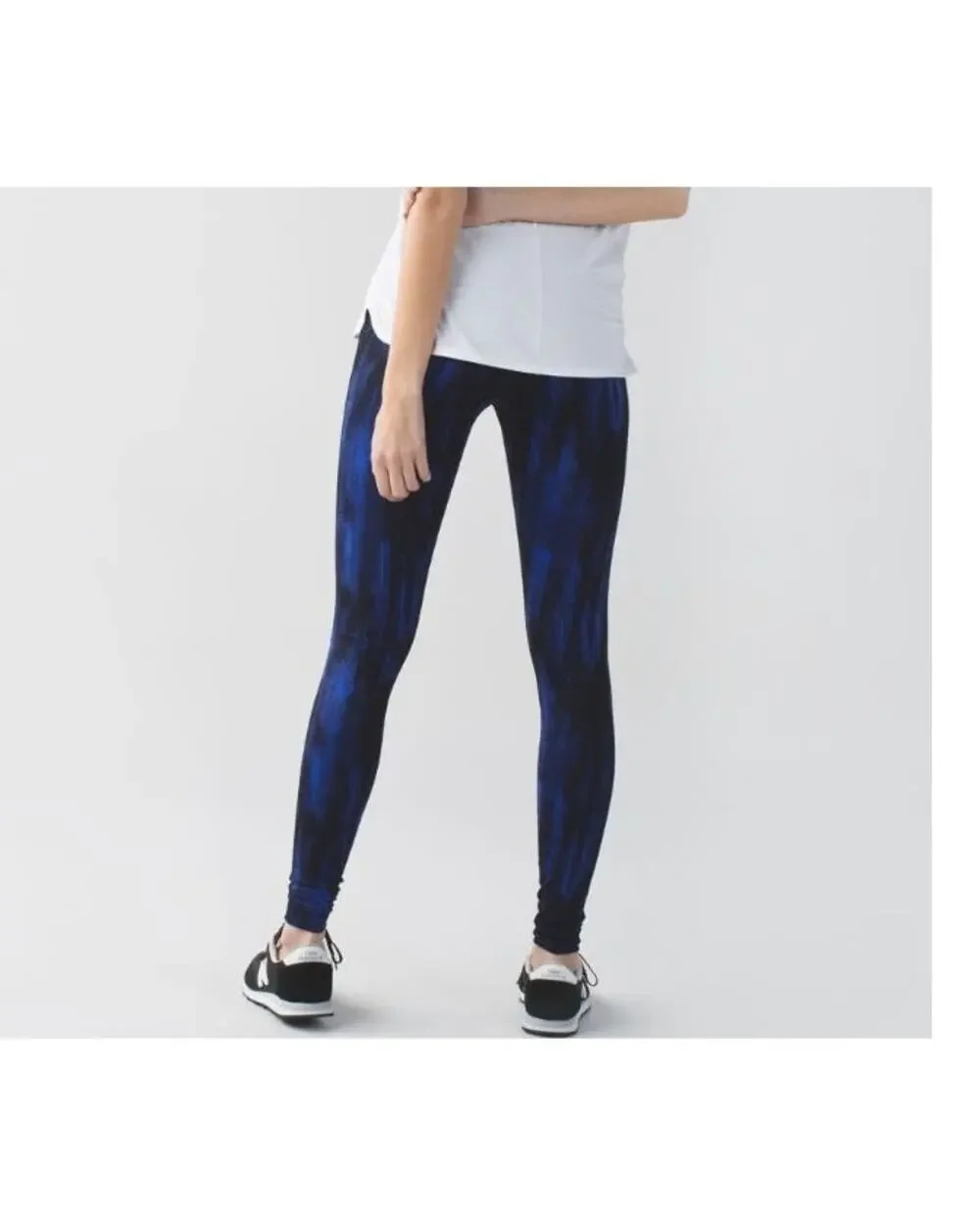 Lululemon Wonder Under Pant Roll Down Luon Nightsky Blue Leggings Size 6